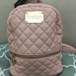 BNWT Bebe Danielle Mini Backpack in Blush